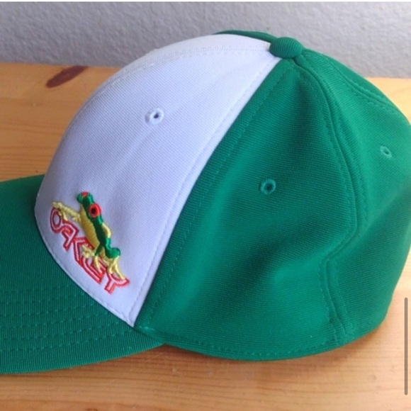 Oakley Frogskin Hat fitted flex fit cap sunglasses brand EUC - Picture 2 of 7